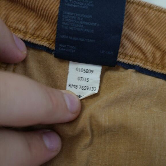 Tommy Hilfiger Brown Corduroy Jeans 6 31/31 Mid‎ Rise - Picture 6 of 7
